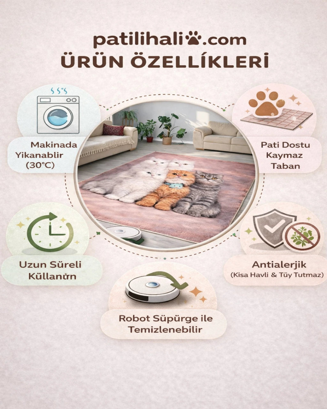 Evcil Hayvan Fotoğraflı Kişiye Özel Halı
